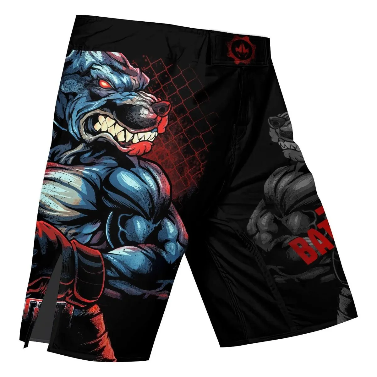 Red Rage Pitbull Boxing Fight Shorts