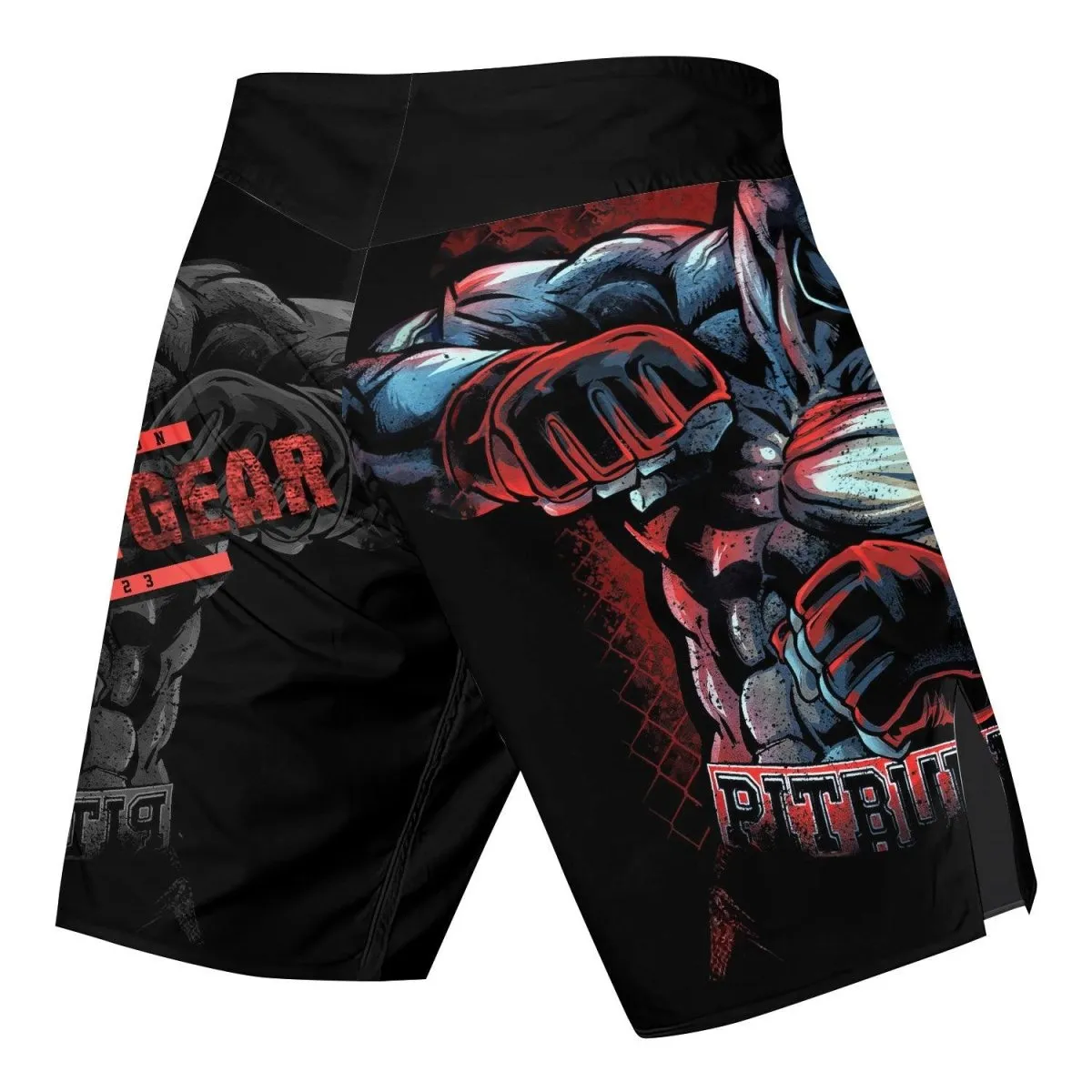 Red Rage Pitbull Boxing Fight Shorts