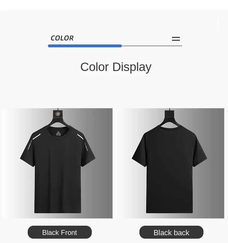 Running T-shirt Reflective Short Sleeve Ice Silk Quick Drying Summer