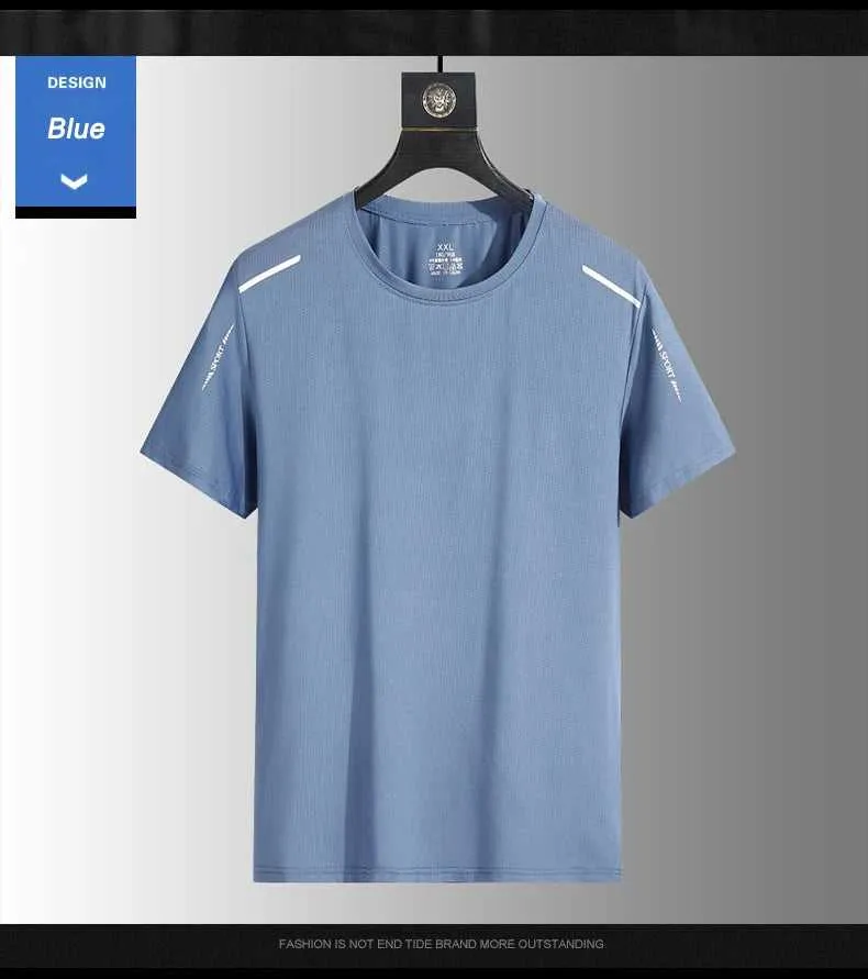 Running T-shirt Reflective Short Sleeve Ice Silk Quick Drying Summer