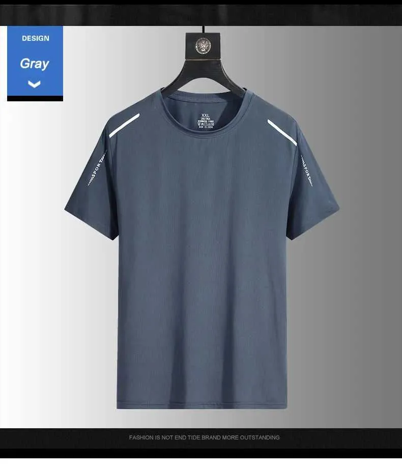 Running T-shirt Reflective Short Sleeve Ice Silk Quick Drying Summer