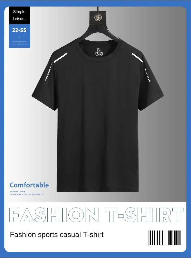 Running T-shirt Reflective Short Sleeve Ice Silk Quick Drying Summer