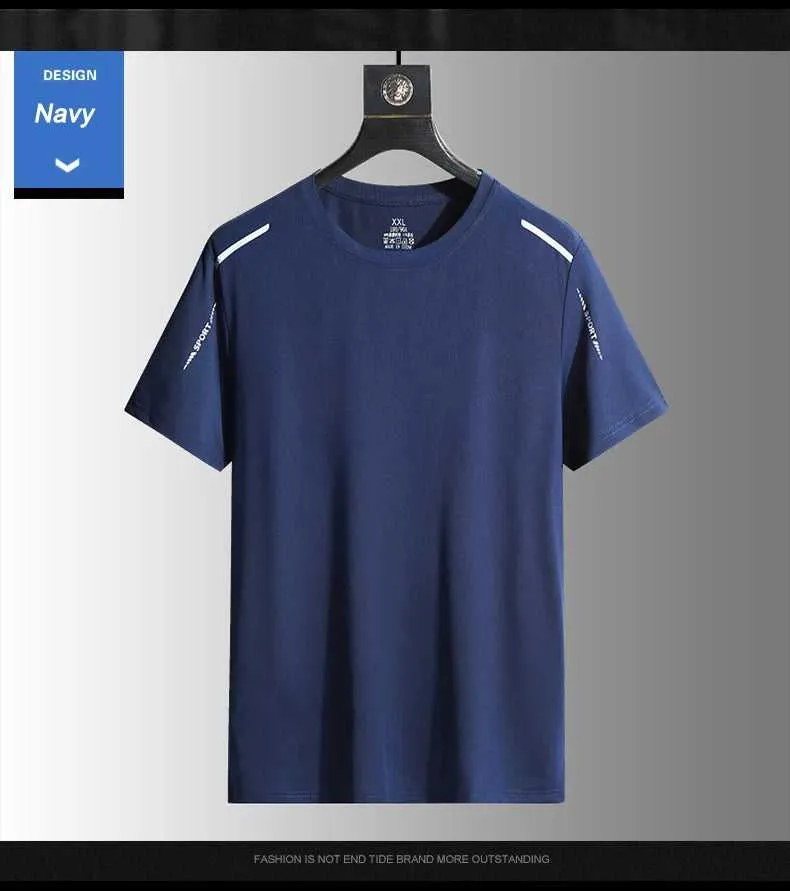 Running T-shirt Reflective Short Sleeve Ice Silk Quick Drying Summer