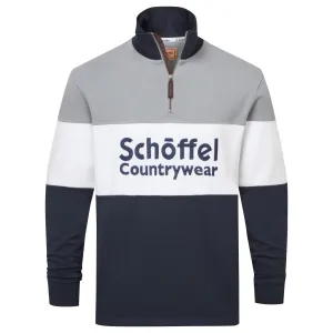 Schoffel Mens Exeter Heritage 1/4 Zip Jumper - Grey