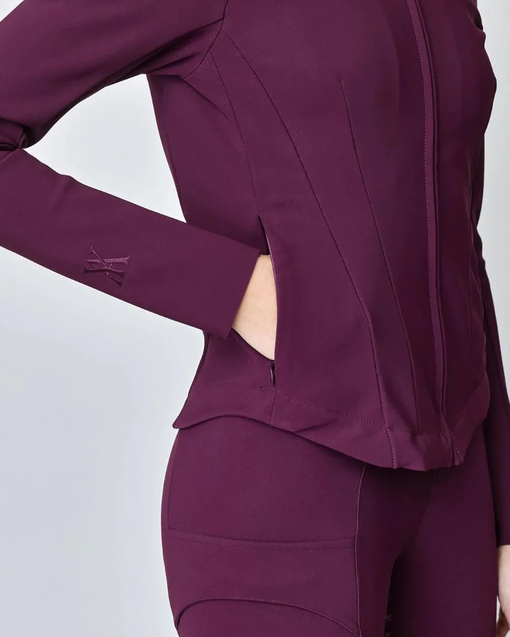 Signature Riding Jacket Burgundy