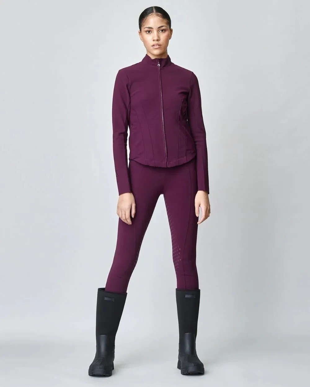 Signature Riding Jacket Burgundy