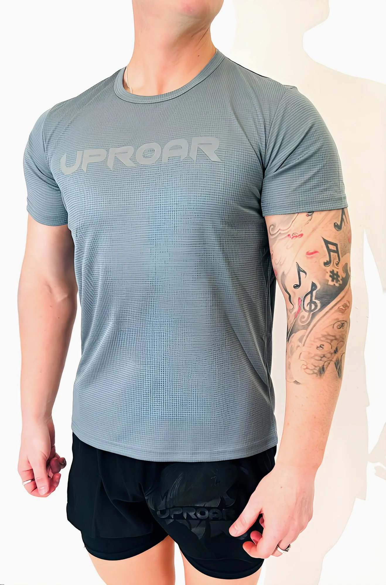 Sports Short Sleeve UPROAR Tee Silver