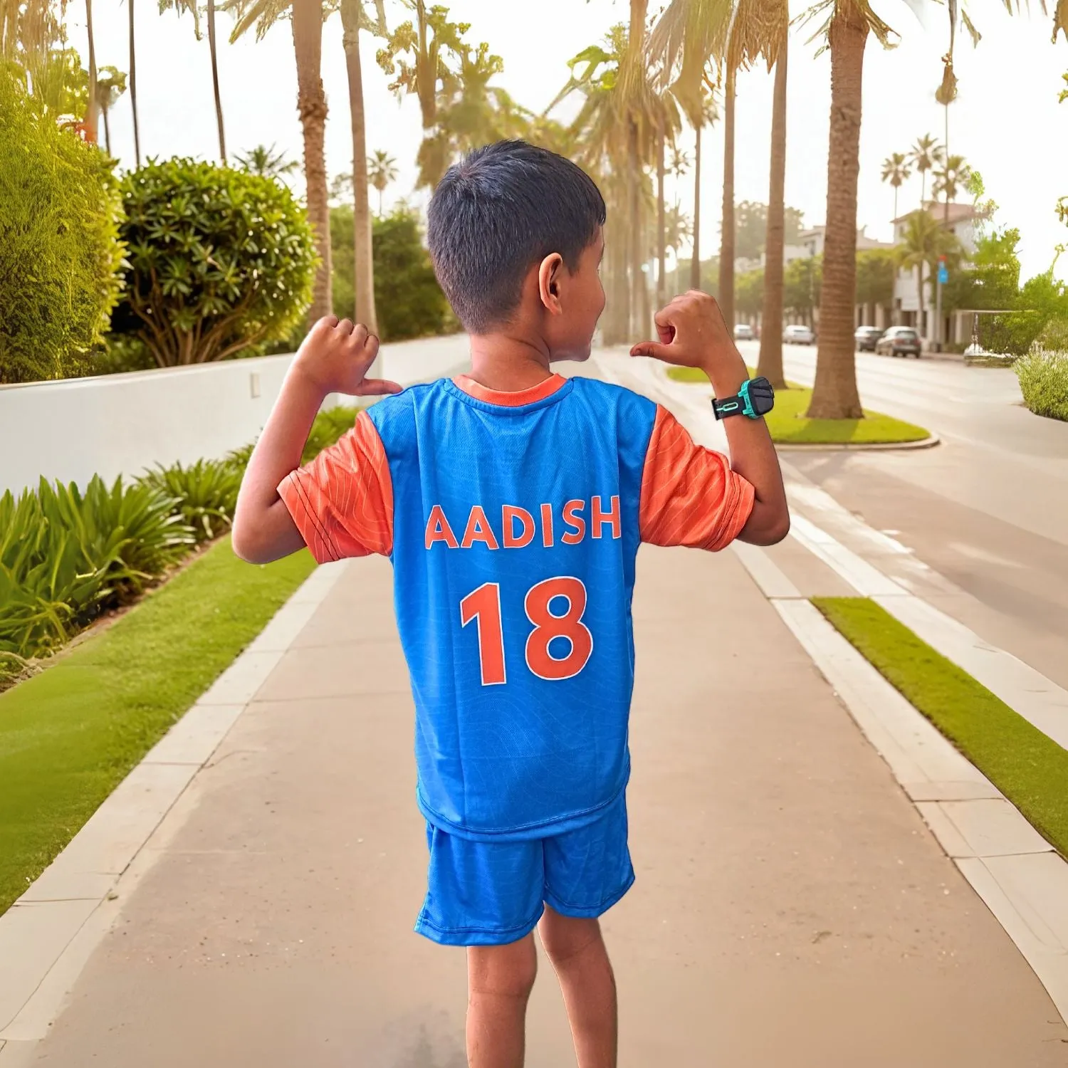 Team India Jersey & Shorts | Personalize Name & Number Jersey with Matching Shorts