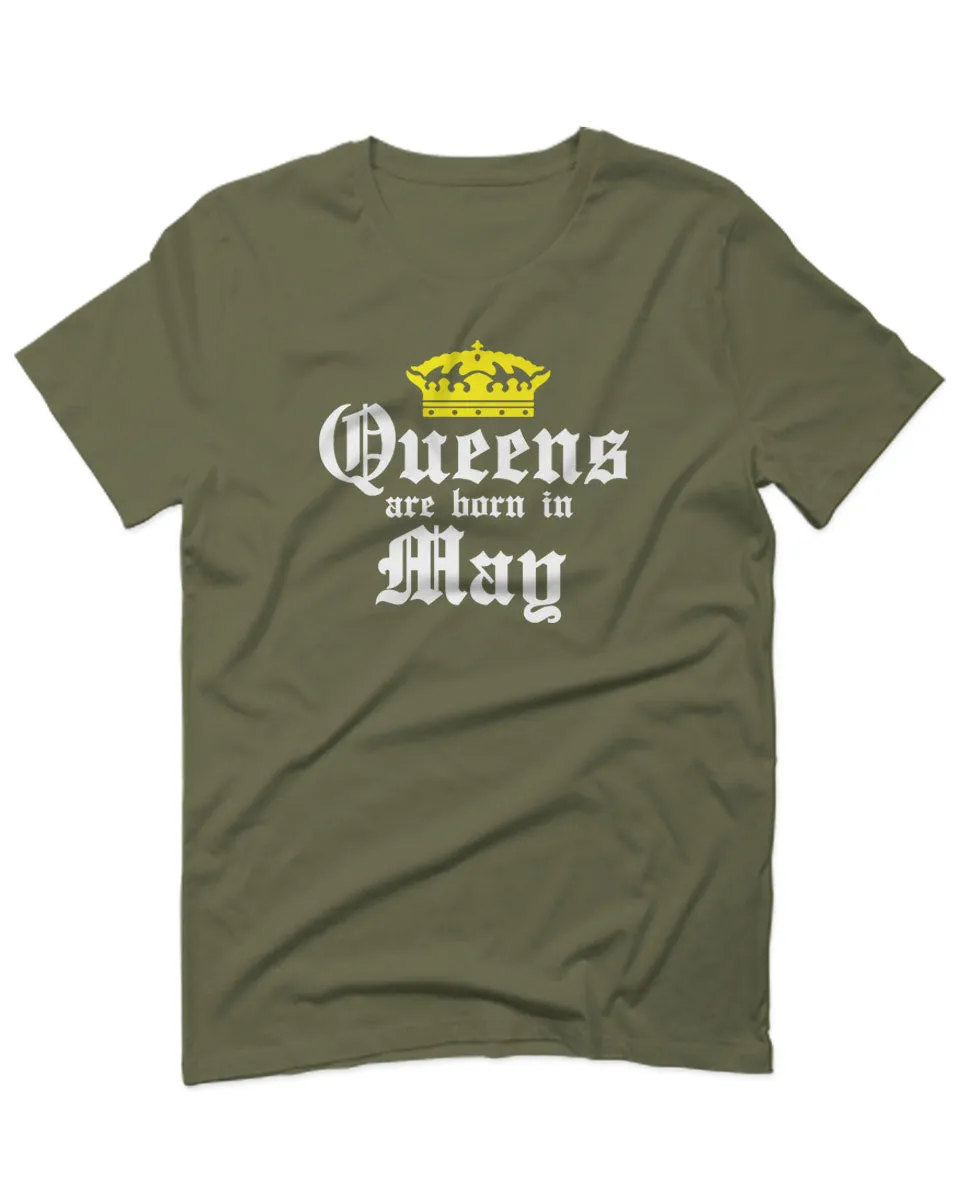 The Best Birthday Gift Queens are Born in May For men T Shirt