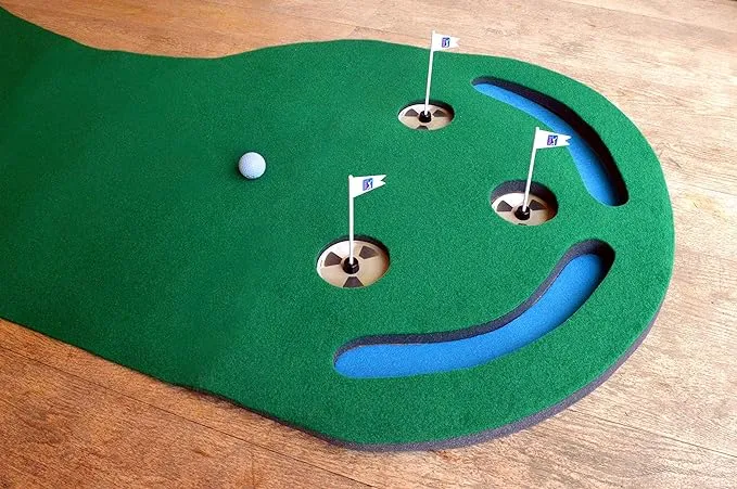 Three Hole Putting Mat - 3 x 9 Feet
